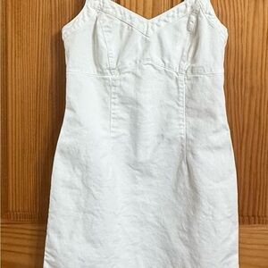Amazing condition like new Vintage Y2K 90s White Denim Fitted Dress – Women’s 9